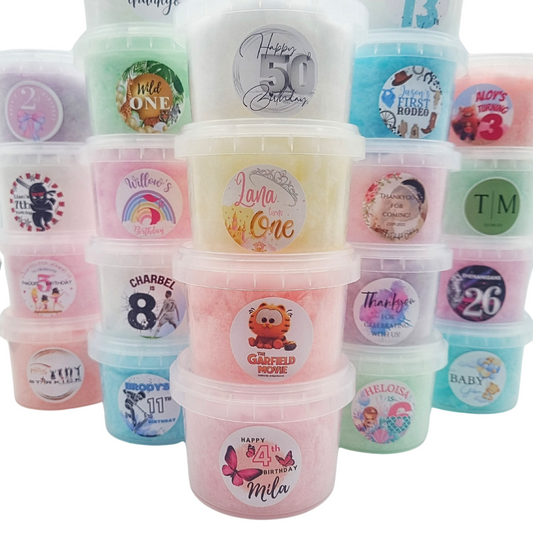 Personalised Fairy Floss party Favours