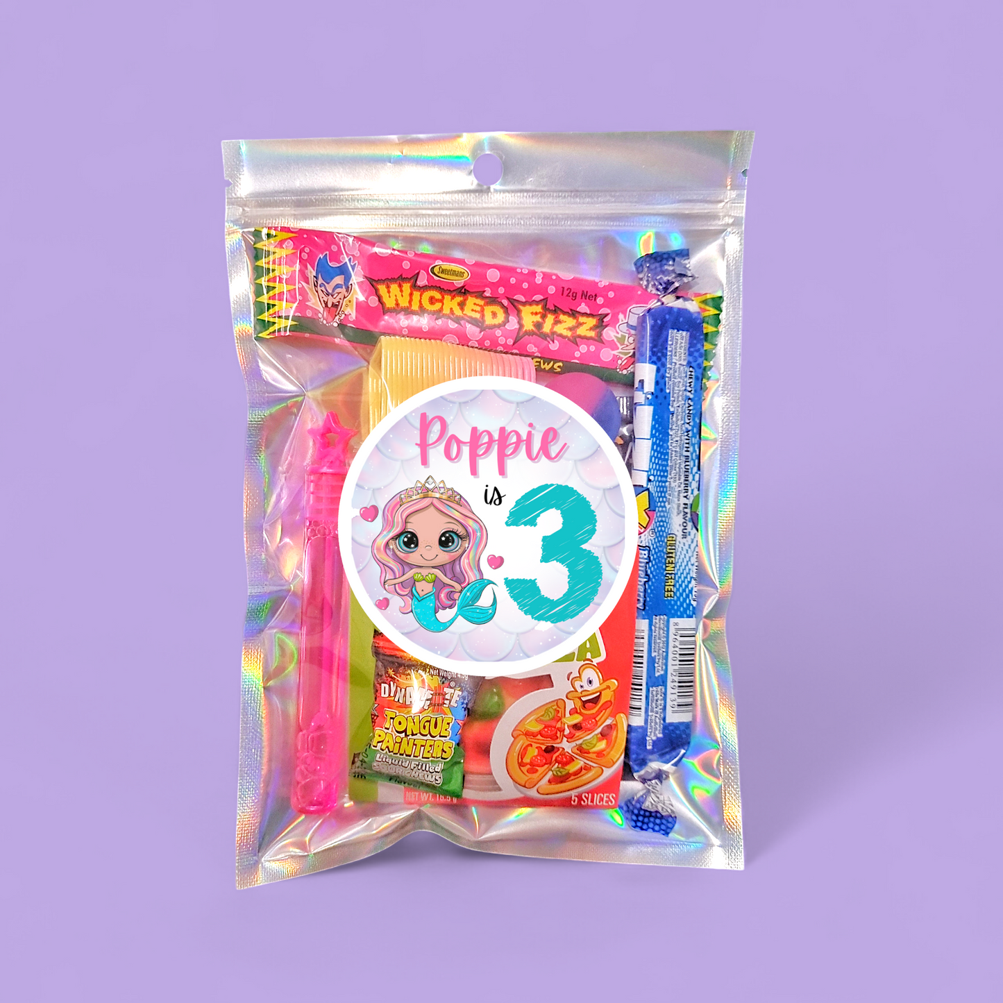 Personalised Lolly loot bags