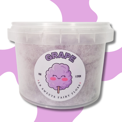 Grape fairy floss