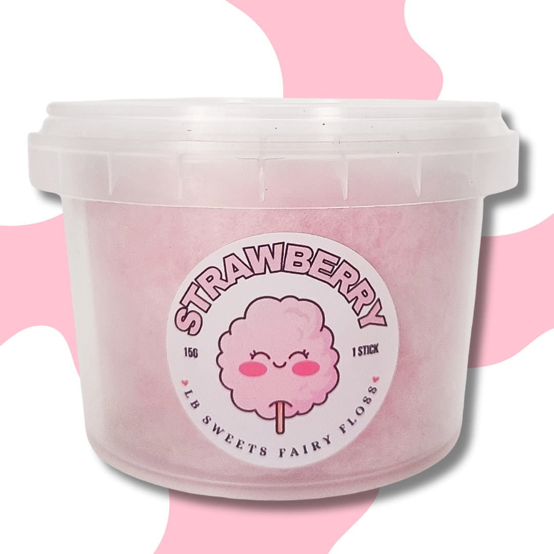 Strawberry fairy floss