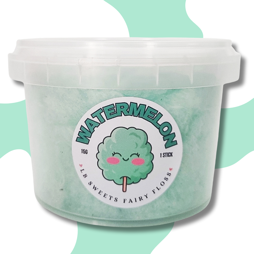 Watermelon fairy floss