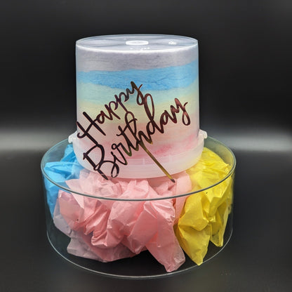 Rainbow Fairy floss cake - LB Sweets | Fairy floss & Favours